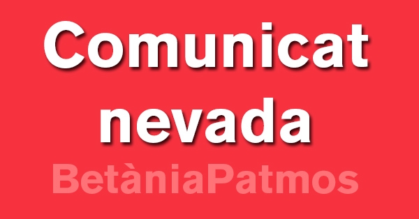 Comunicat Nevada: l&#039;Escola obrirà amb normalitat