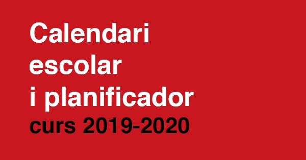 Calendari Escolar 2019-2020