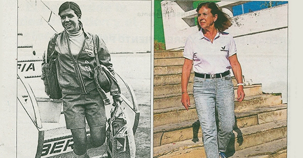 Mari Paz Corominas i Quique Sentís, antics alumnes de BetàniaPatmos, han creuat nedant l’Estret de Gibraltar