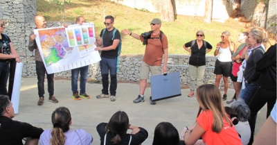 El claustre de BetàniaPatmos participa a una passejada geològica pel Clos Montserrat