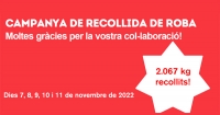 CAMPANYA SOLIDÀRIA DE RECOLLIDA DE ROBA 2022